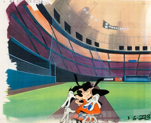 L13. Goofy with head between shoulders, in basketball uniform, eyes closed, missing body from waist down (1)