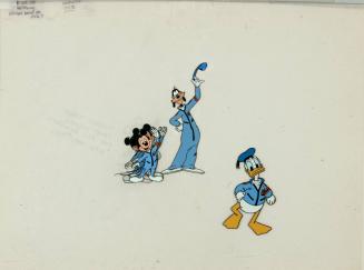 L44. Mickey in a blue uniform, small full figure (19)