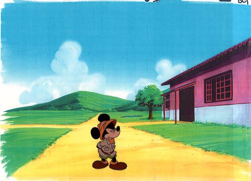 L60. Mickey in safari garb, full figure, profile view of face (10)