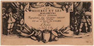 Title page to Les Grandes Miseres de la Guerre (1)