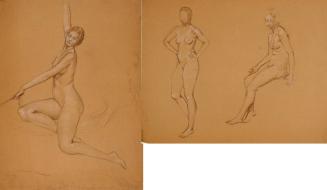 [Nude astride a fish (study for ‘Siren Call’)]