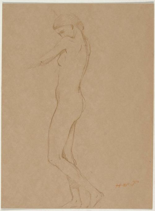 [Study, standing nude]