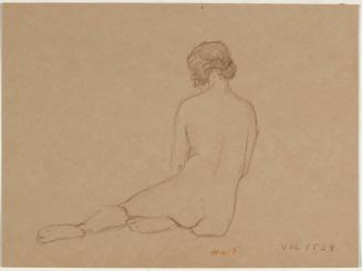 [Study, seated nude, back (vol 1528)]