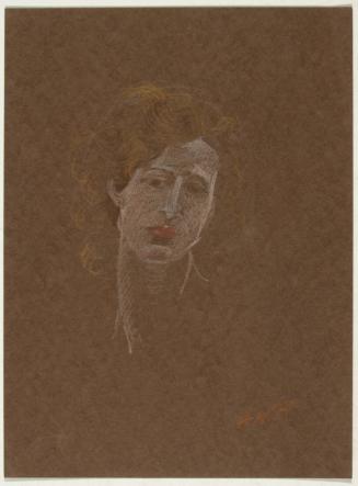 Study, woman’s head (brown)