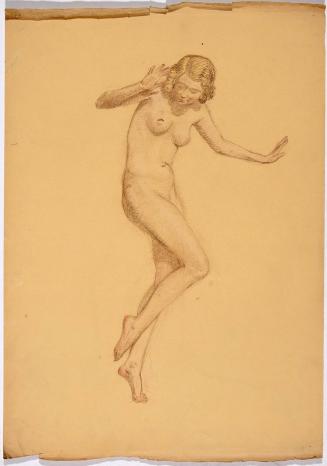 Study, nude “dancing” (study for ‘Scherzo’)