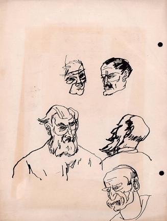 Sketches of mens heads (5)