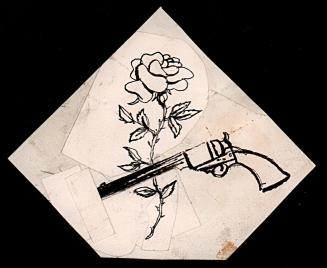 Gun and rose