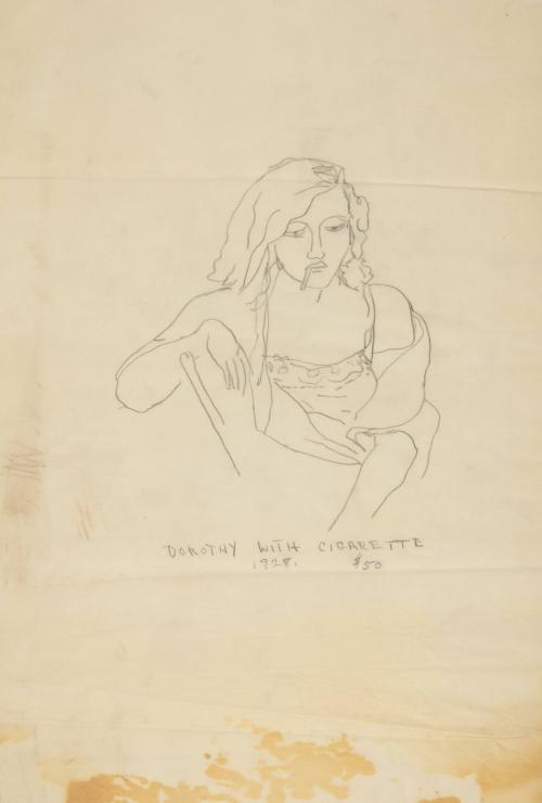 Dorothy with cigarette
