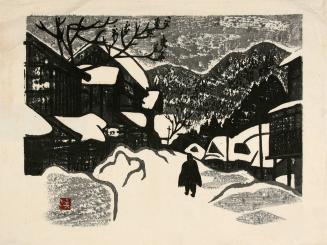 Winter village/landscape scene