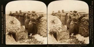 Jap soldiers in the trenches on the Sha-Ho - Mid-winter fighting 