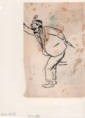 untitled,  doctor standing with hypodermic needle behind his back [Ellis 15(1)]