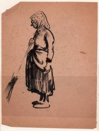 untitled, woman with broom [Ellis 28(1)]