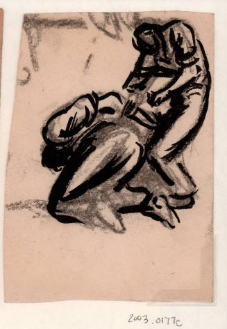 untitled, man holding another man down with his arms behind his back [Ellis 35(4)]