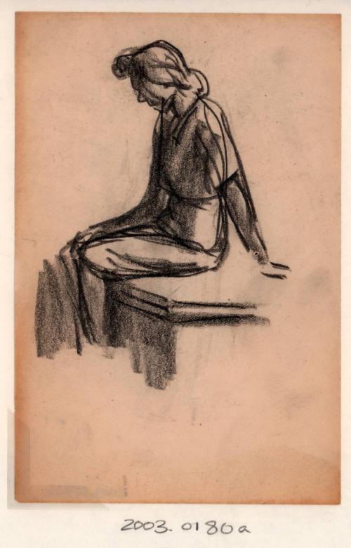 untitled, seated woman [Ellis 38(2)]