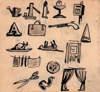 untitled, illustrations of common items (see notes) [Ellis 48(3)]