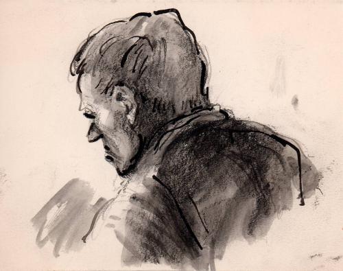 untitled, profile portrait of man  [Ellis 56(2)]