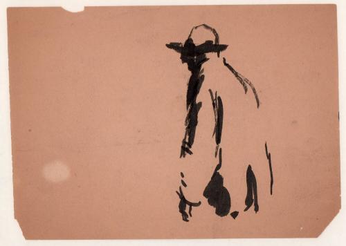 untitled, gestural profile of standing man [Ellis 61(1)]