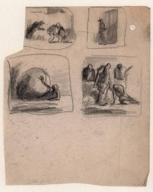 untitled, 4 thumbnail sketches[Ellis 63(1)]