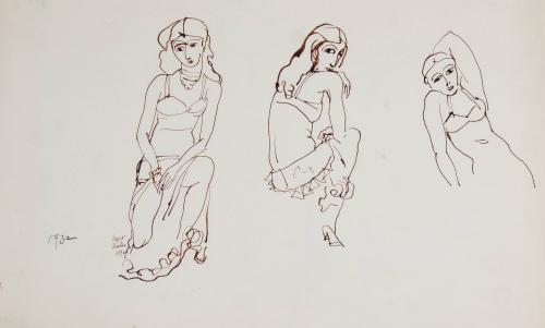 [three figure studies]