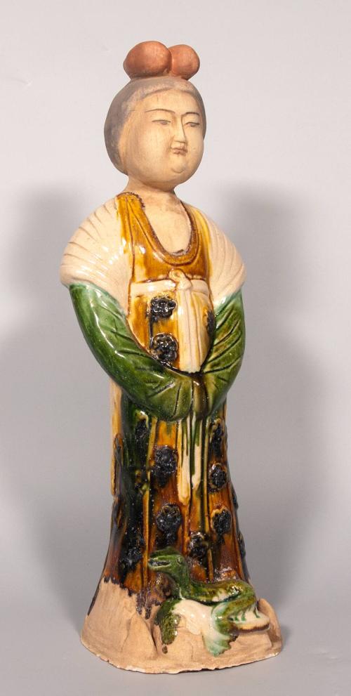 [T’ang Dynasty style Sancai court lady with snake]