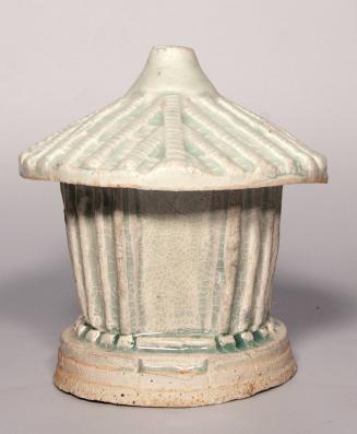 [Qing Dynasty style covered dish, bamboo hut]