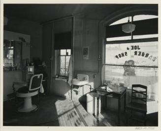 Joe's Barbershop, Patterson, N.J., 1970
