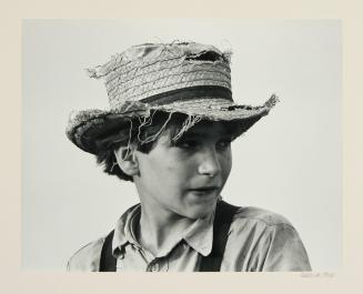 Amish Boy with Straw Hat, Lancaster, PA, 1965