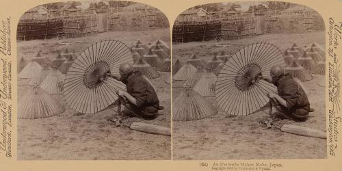 64. An Umbrella Maker, Kobe, Japan