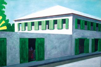 Untitled, White House with Green Shutters, Saint Martin