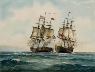 The Engagement Between USS Chesapeake and HMS Shannon off Boston on June 1, 1813