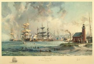 NANTUCKET the Celebrated Whaling Port in 1835