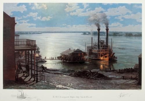NATCHEZ the “Rob’t E. Lee” arriving at the Unter-the-Hill in 1882