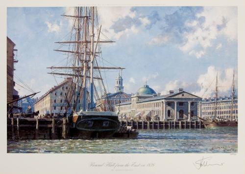 BOSTON Faneuil Hall from the East in 1825