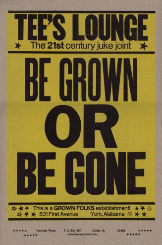 Tee’s Lounge/ Be Grown OR Be Gone