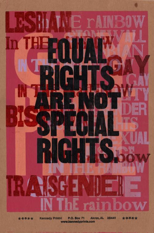 Equal Rights are Not Special Rights