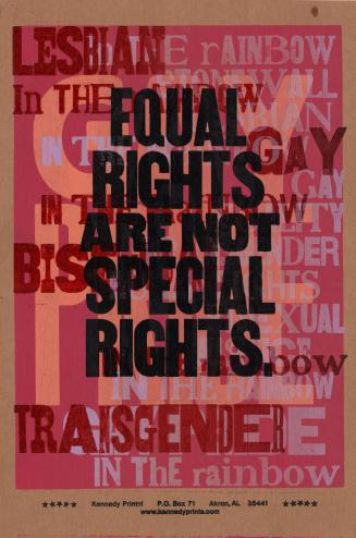 Equal Rights are Not Special Rights