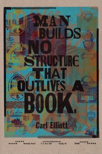 Man Builds No Structure That Outlives a Book - Carl Elliott