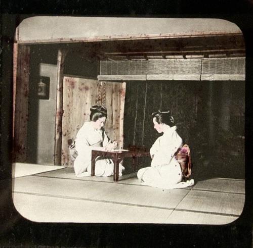 Japanese  ladies writing letter