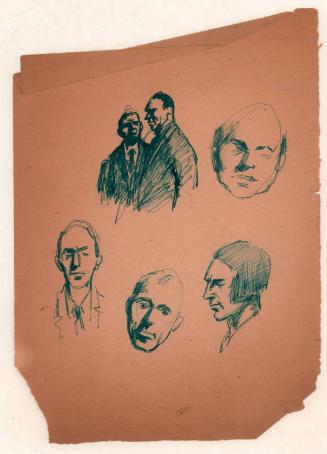 untitled, five thumbnail sketches [Ellis 9(1)]