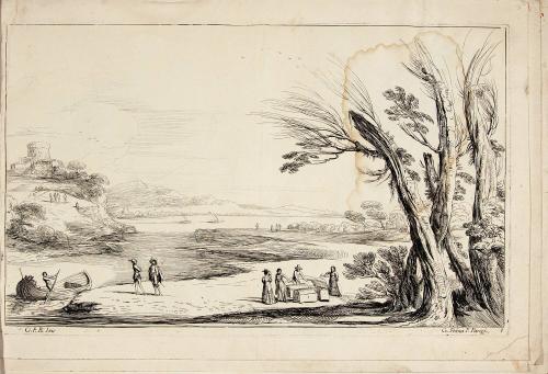 [Landscape with view of riverbank]