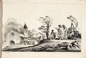 [Landscape with church in background]