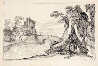 untitled landscape, visitors to ancient ruins