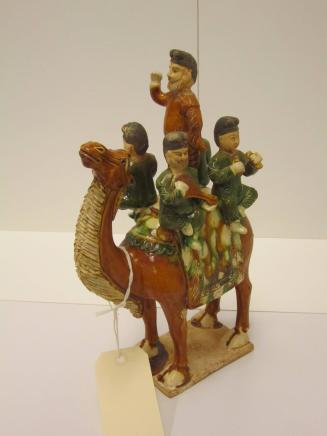 [Sancai camel with musicians]