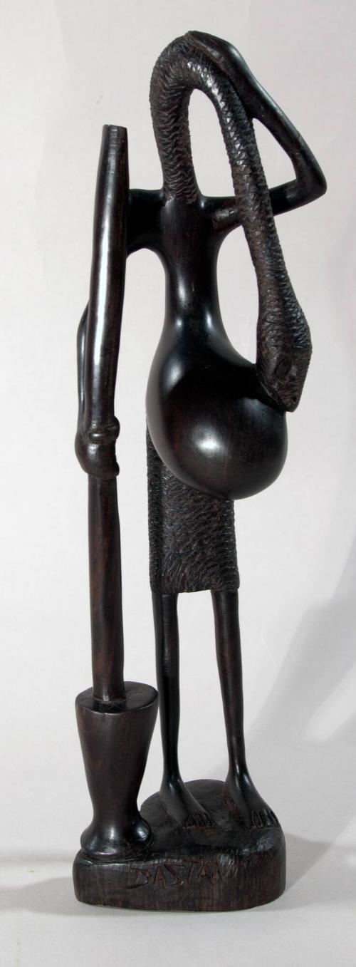 untitled [Makonde, abstract figure with snake head]