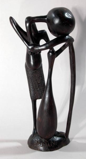 untitled [Makonde, abstract female figure with bulbous head]