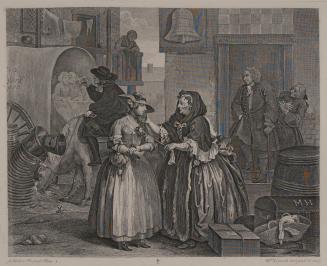 Arrival in London, plate 1 from A Harlot's Progress