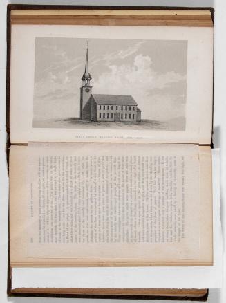 First Parish Meeting House 1736-1826, in the book, History of the Town of Gloucester