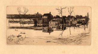 [Landscape with covered bridge]