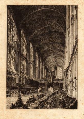 Cambridge 1879, Interior of King’s College Chapel