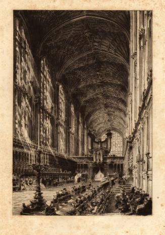 Cambridge 1879, Interior of King’s College Chapel